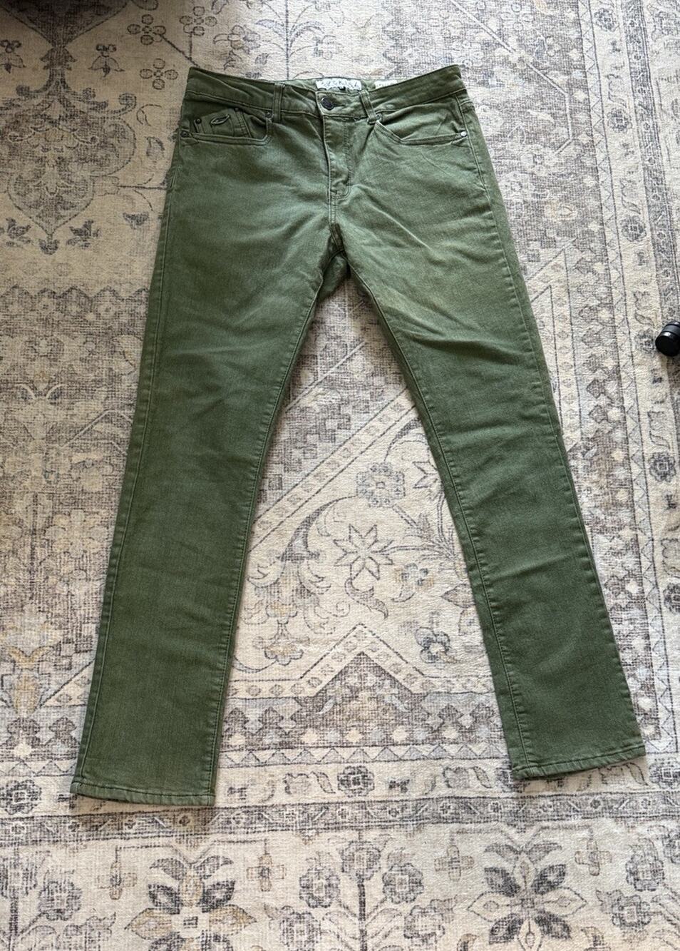 Ezekiel 305 Chopper Slim Straight Pants Men's size 33 Military Olive Green
